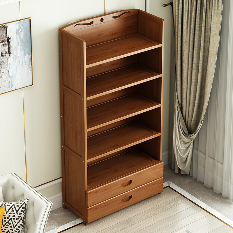 Bookcase floor shelf solid wood simple children's cabinet home living room locker bookshelf storage cabinet storage cabinet storage cabinet
