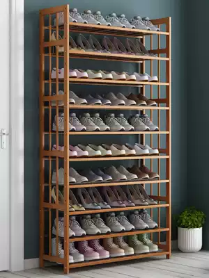 Shoe rack high-rise storage artifact large-capacity dormitory indoor good-looking household entry door space-saving large Nanzhu shoe cabinet