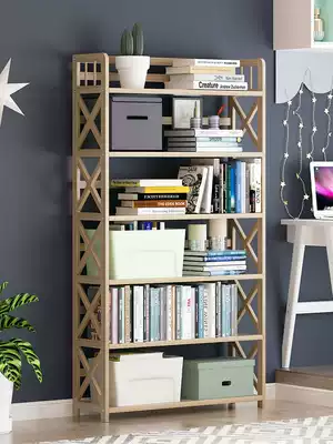 Bookshelf landing solid wood children's simple living room simple bedroom student home small creative shelf bookcase shelf