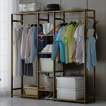 Xinghe Jiayuan Nanzhu Cabinet with pumping coat rack Hanger Floor-to-ceiling bedroom household indoor clothes rack shelf