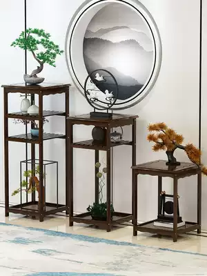 Flower rack storage rack indoor living room flower pot rack floor-standing gold Ge duo meat flower a few Chinese modern simple flower few