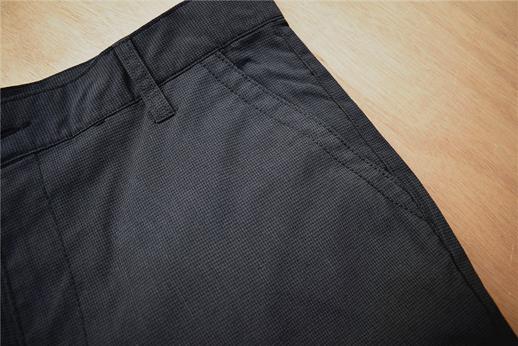 Quần nam 32-33 yard cotton lỏng thẳng phần mỏng lưới kiểm soát eo cao kinh doanh quần tây giản dị thời trang nam cao cấp