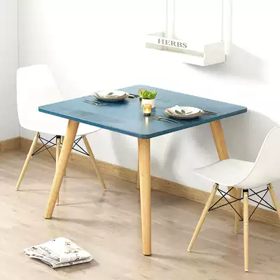 Small apartment dining table and chair household modern simple dining table square fast food restaurant table combination 46 people simple