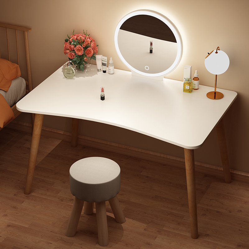 Nordic Makeup Desks Small Bedrooms Brief Modern Nets Red Ins Wind Makeup Desks Incorporate Cabinets Small Makeup Tables