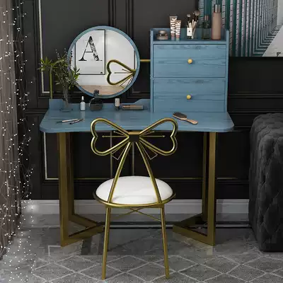 Bedroom small makeup table modern simple makeup table storage cabinet integrated Net red ins Wind simple light luxury makeup cabinet