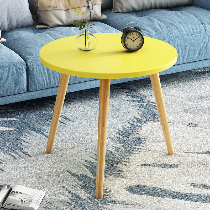 Simple small tea table minimalist modern creativity small round table Eurostyle small family sofa side a few balcony mini small table