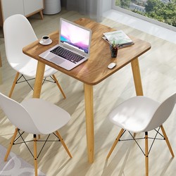 Dining table small apartment tabletable table simple dining table rental dining table solid wood dining table and chair group 46 people table