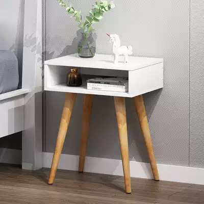 Nordic bedside table simple modern bedside storage cabinet wooden simple bedroom shelf bedside cabinet economical