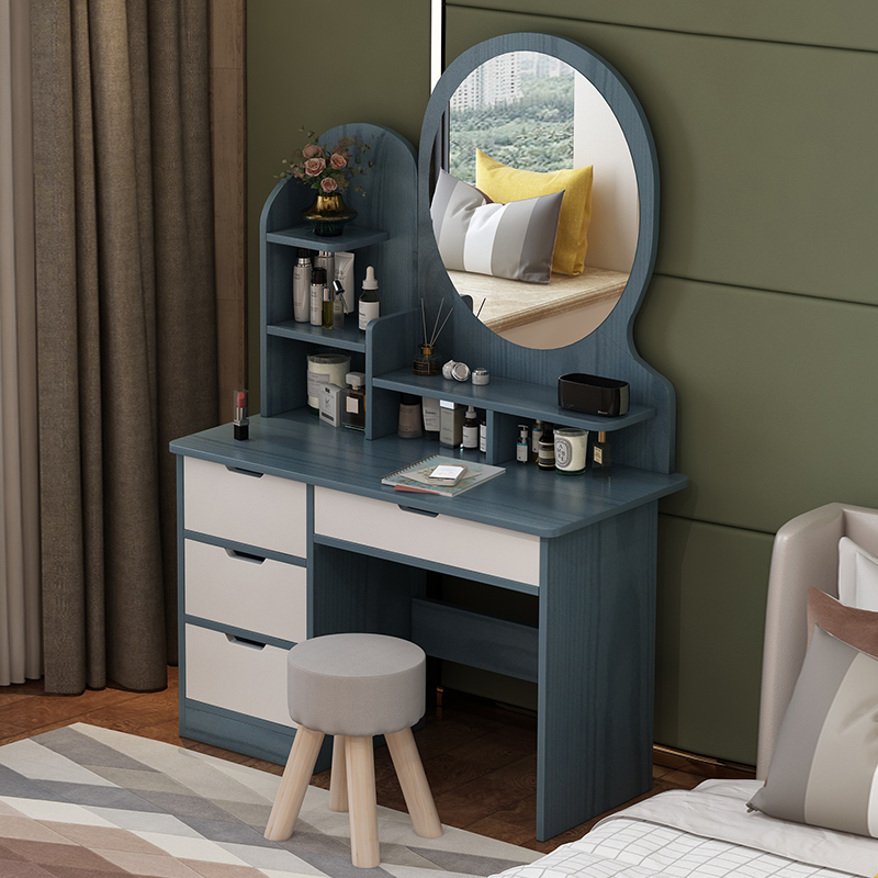 Dressing table small apartment bedroom net red ins dressing table modern minimalist storage cabinet one make-up table Nordic