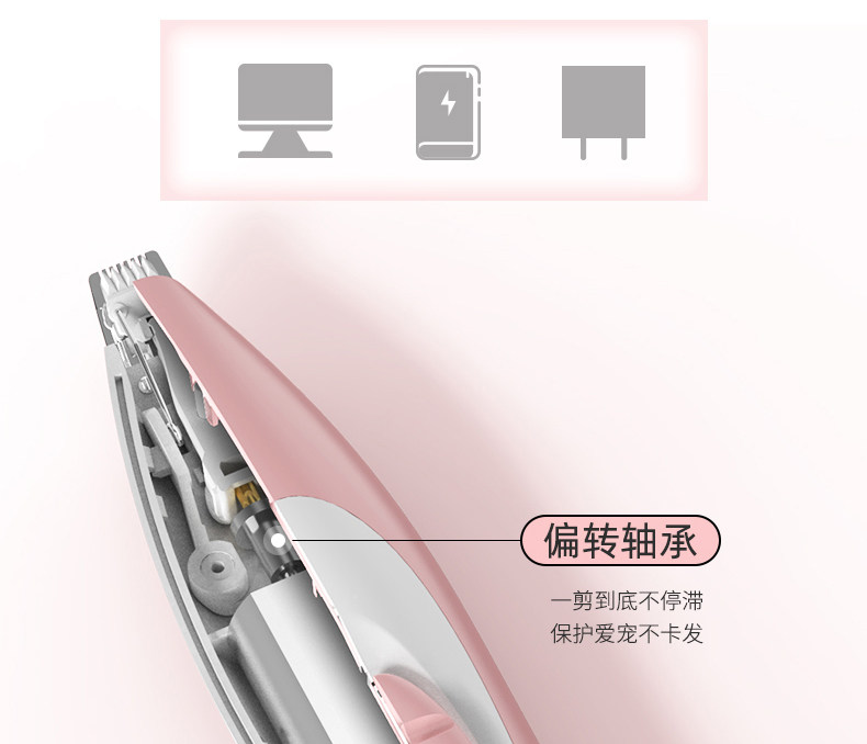 Машинка для стрижки животных 玄鸟宠物剃脚毛器猫咪狗狗电推神器泰迪修剪脚底剪毛修脚剃毛推子 Fenice