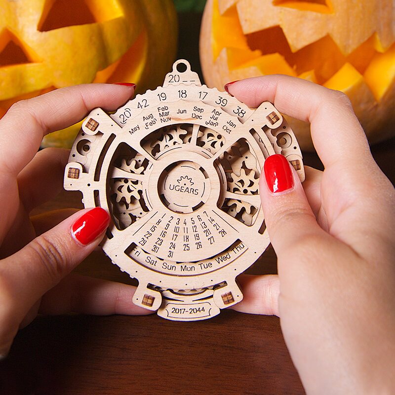 Ukraine ugoars wooden machinery entry-level creative calendar perpetual calendar educational toy assembly birthday gift