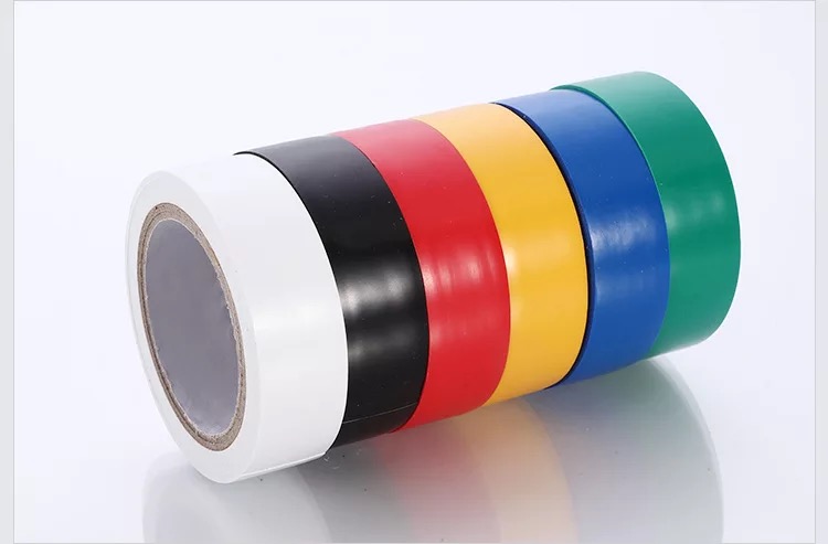 PVC Superconductor Băng Nhiệt độ cao Trắng Vàng Đỏ Xanh Xanh Đen Đen Không thấm nước Băng cách nhiệt Phụ kiện điện băng dính cách điện