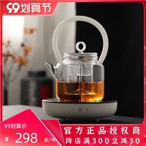 Xinyu handmade glass cooking dual-purpose double liner teapot electric pottery stove cooking tea kettle glass lifting beam pot