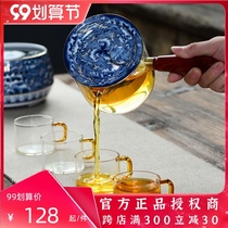 Electric pottery stove tea maker teapot set high temperature resistant thickened glass wooden handle side handle cooking teapot ceramic liner