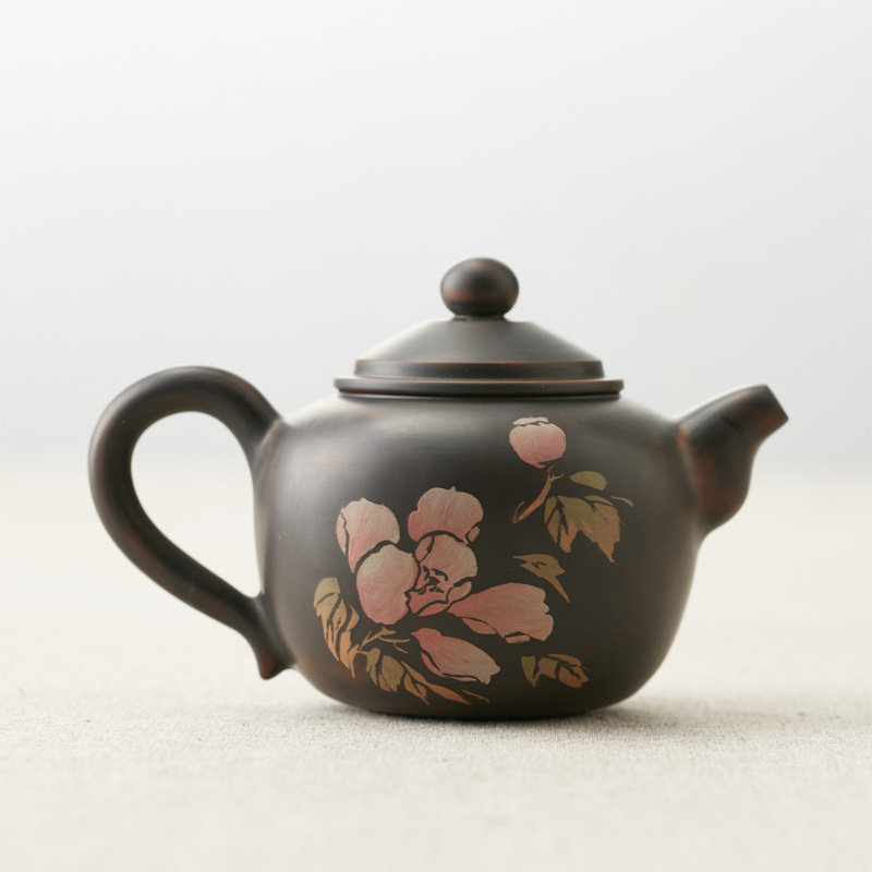 Original mine Yunnan Jianshui Purple Pottery Teapot Full Hand Mutiple and Filled Clay filled with clay pot Kung fu tea pot tea pot Purple Pottery Pot
