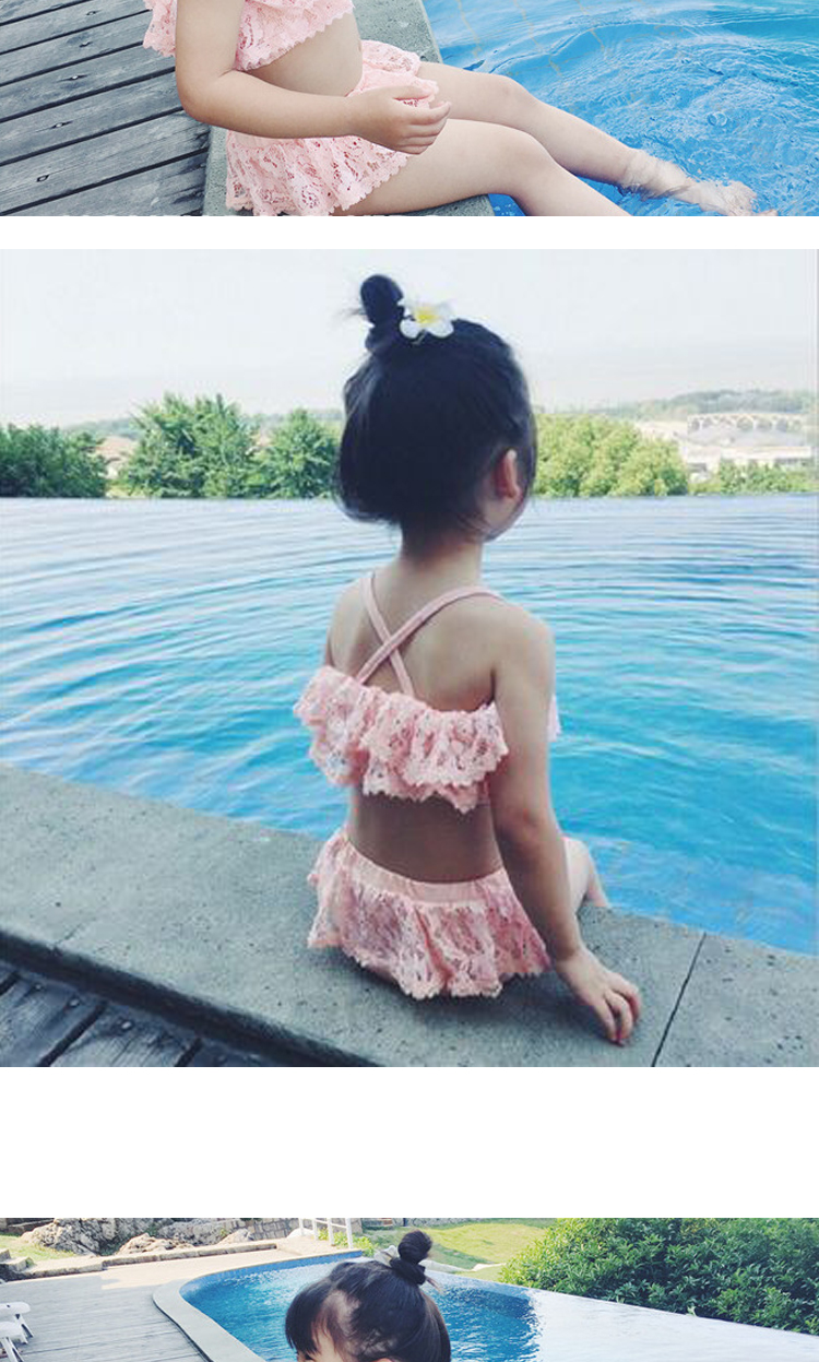 Đồ bơi trẻ em Cô gái công chúa mới Váy ren trẻ em Chia tay em bé Bãi biển kỳ nghỉ Đồ bơi mùa xuân nóng đồ tắm cho bé