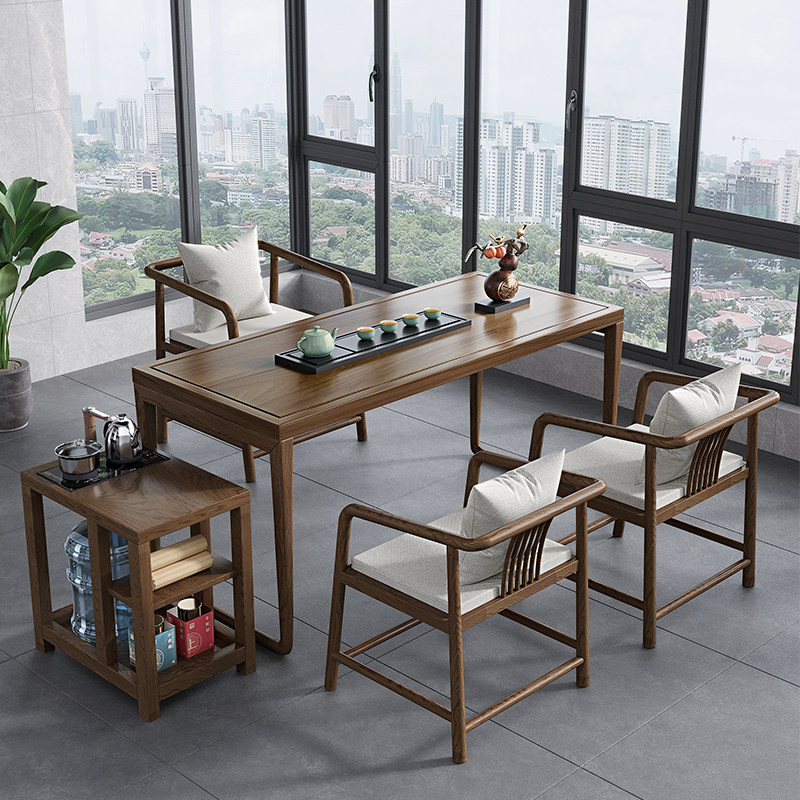 Sholin Tea Table New chinese style solid wood tea table and chair set: how to create a ...