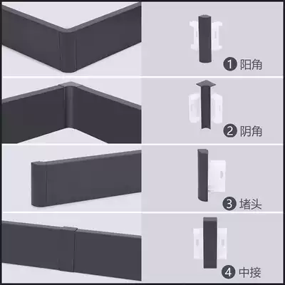 Aluminum alloy skirting block plug in the anti-collision protection strip