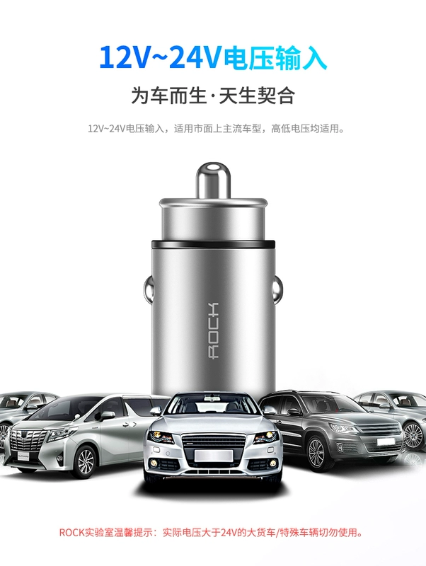 sạc xe điện thoại di động sạc xe hơi USB bật lửa một cho hai xe đầu đa năng 4.8A phí nhanh Mini - Phụ kiện điện thoại trong ô tô