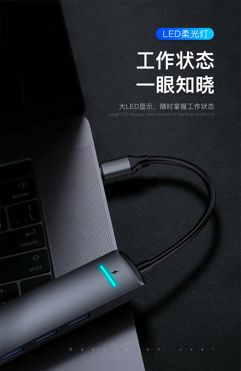 Bộ chuyển đổi macbook loại giá trị tốt nhất Bộ chuyển đổi máy tính xách tay Apple mở rộng máy tính USB bộ chia cáp mạng cổng mạng hdmi adaptor Pro Thunderbolt 3 phụ kiện sạc nhanh sáu trong một - USB Aaccessories cáp kết nối ổ cứng hdd