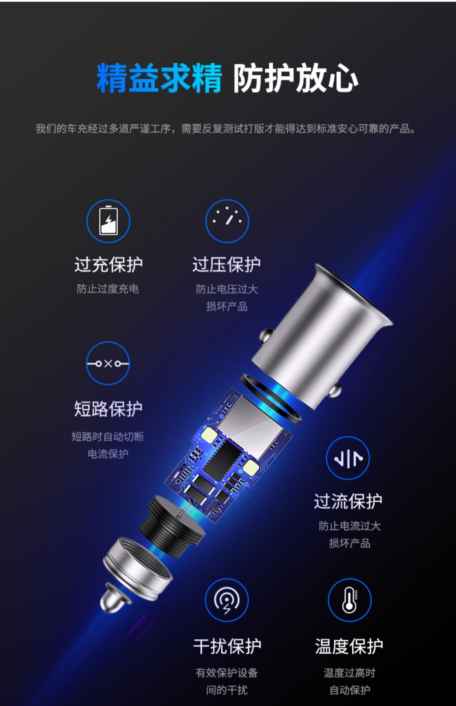 sạc xe điện thoại di động sạc xe hơi USB bật lửa một cho hai xe đầu đa năng 4.8A phí nhanh Mini - Phụ kiện điện thoại trong ô tô giá kẹp điện thoại trên ô tô