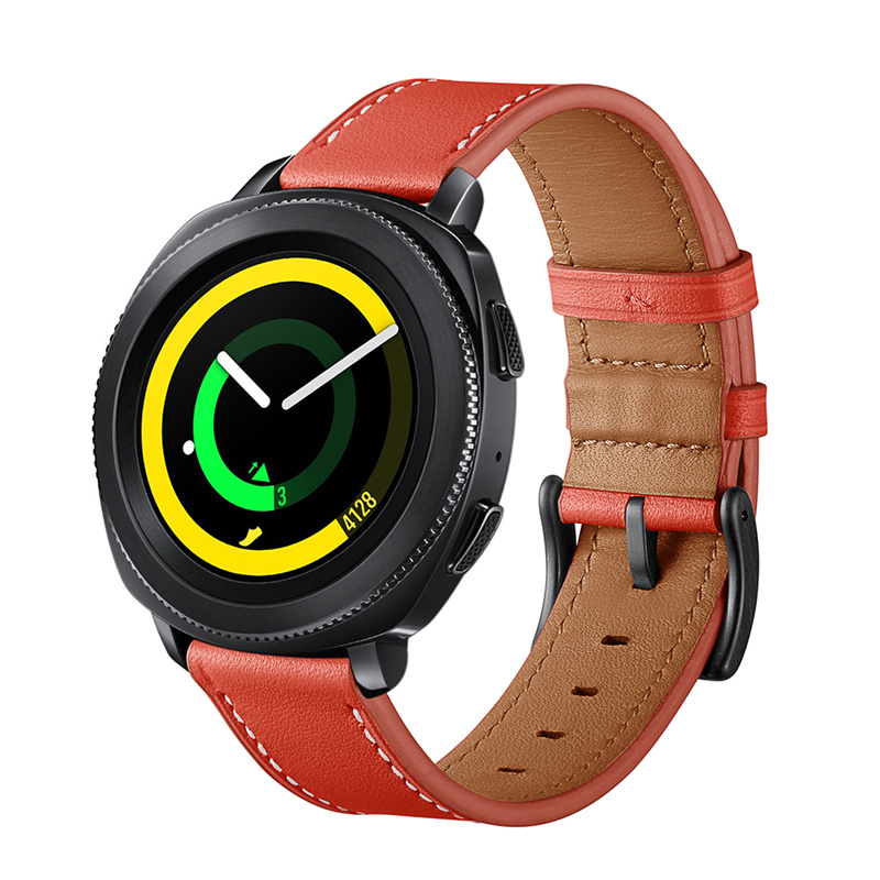 限時優惠 佳明 GarminMove Style/Luxe 錶帶 真皮腕帶 頭層牛皮 20MM 替換腕帶 時尚簡約 商務型手錶帶