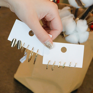 【璐菲】3对装 银针小巧耳钉女简约耳环