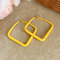 Желтые серьги