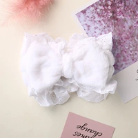 Белая повязка на голову, цветочный принт, кружевное платье