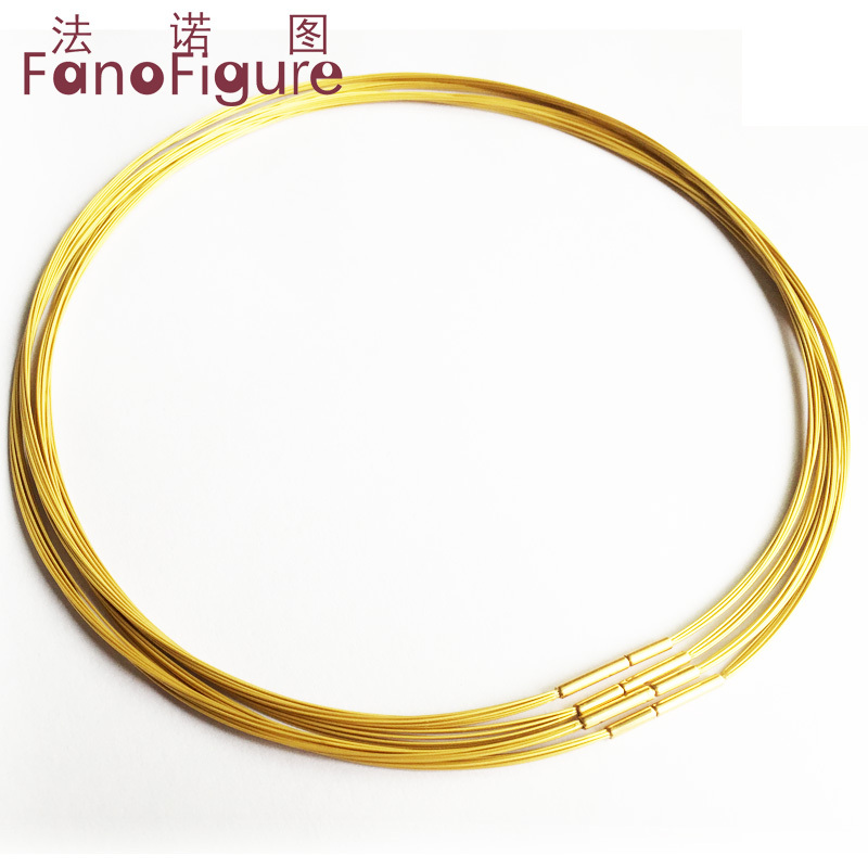 Fonotu Necklace Rope Jewelry Pendant Rope Lanyard Men's and Women's Jade Pendant DIY Beaded Steel Wire Braided Collar Rope Fonotu Necklace Rope Jewelry Pendant Rope Lanyard Men's and Women's Jade Pendant DIY Beaded Steel Wire Braided Collar Rope