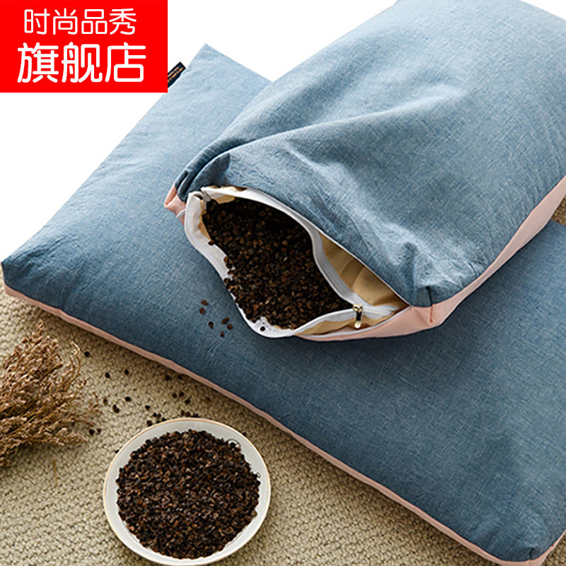 Buckwheat Pillow Adult Neck Pillow Whole Buckwheat Joe Skin Neck Support Sleep Buckwheat Shell Buckwheat Skin Single Pillow