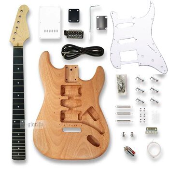 ຊຸດກີຕ້າໄຟຟ້າ double rocking guitar assembly diy 6-string full set guitar electric 22 frets students instrument guitar modification