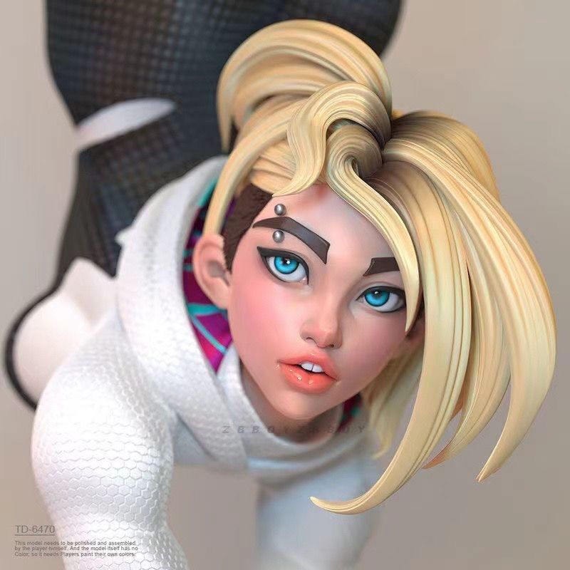 Domestic Female Spider-Man Backpack Girl Gwen Movable Action Figure Model Ornament Spider-Man Movie Gift