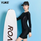 Женский купальник цельный консервативный боксерский угол 2025 года новый с длинными рукавами для гоночных тренировок летний бассейн профессиональная одежда горячие источники