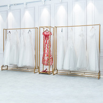 Clothing rack clothing store display rack wedding dress rack high-end hanger photo shop dress womens clothing store shelf floor hanger