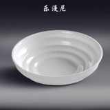 乐漫尼 -7-дюймовая миска для лапши с нитью Yafei, чисто белая керамическая миска, специальная тарелка для ресторана отеля