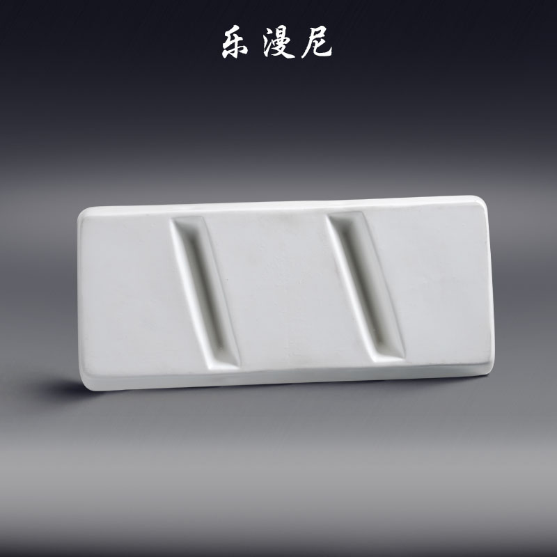 Le diffuse, three oblique frames disc - hotel tableware hotpot sauce dab of pure white ceramic plate snack