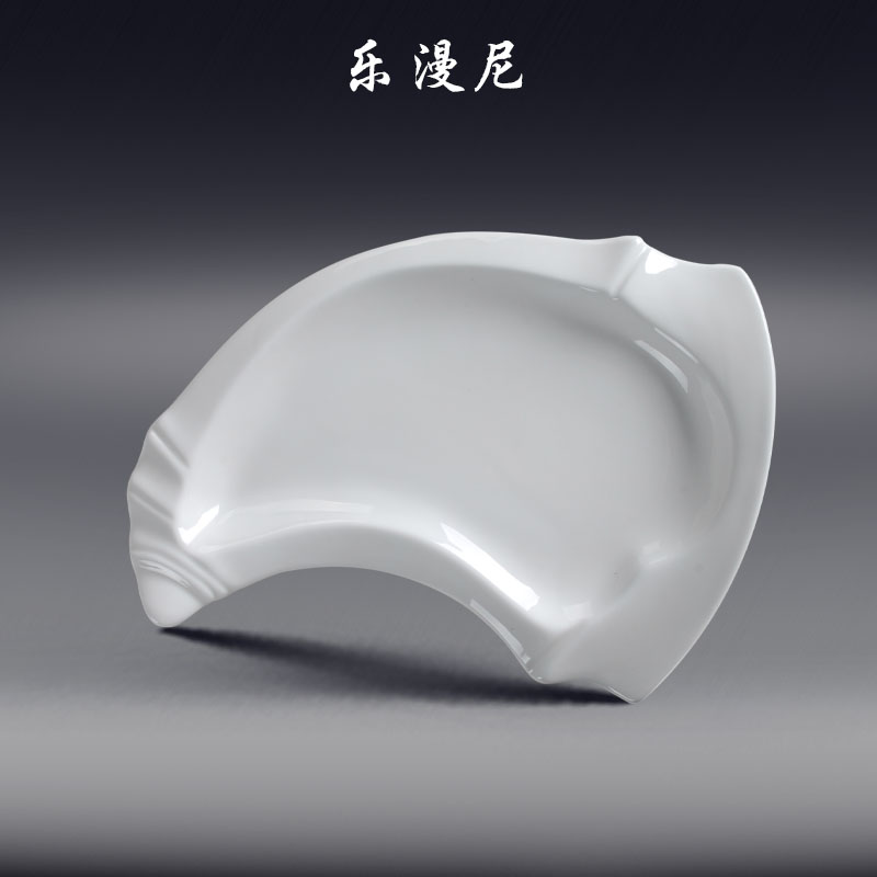 Le diffuse, dried bamboo shoot dish - hotel ceramic tableware pure special - shaped stir - fry dishes to use hotel