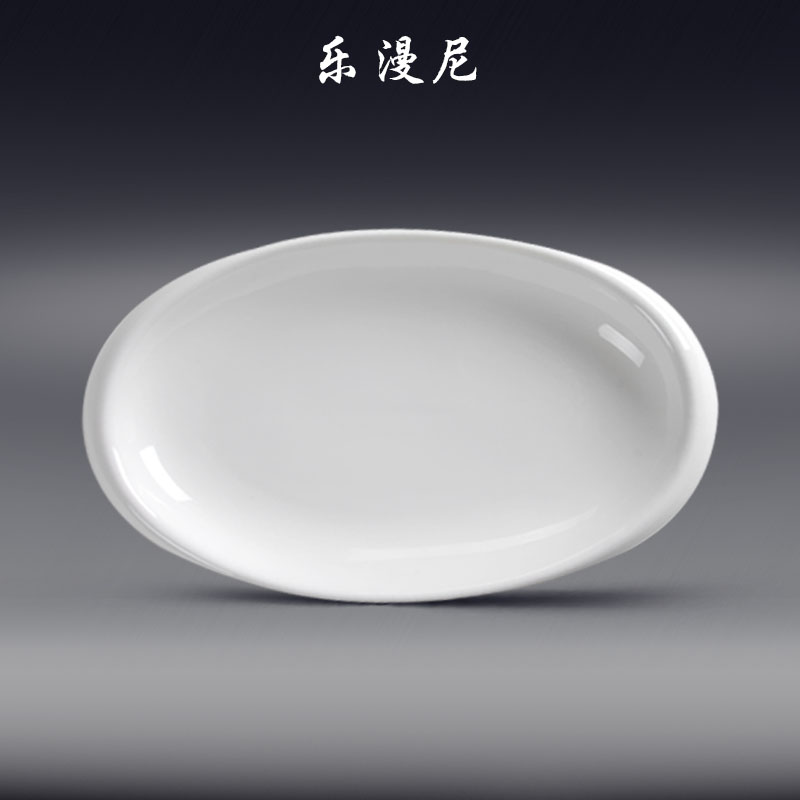 Le diffuse, - an egg hanging ear plate pure white hotel ceramic tableware steamed rice paella western - style food hot deep dish