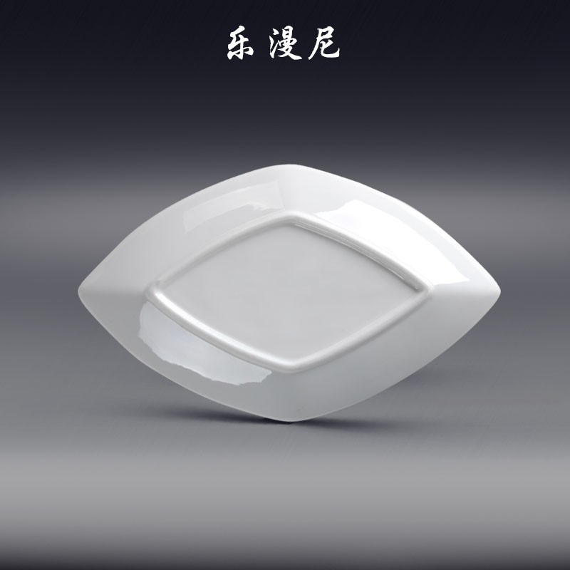 Le diffuse, prismatic meteor disc - hotel tableware hotpot sauce dab of pure white ceramic disc sauce vinegar dish