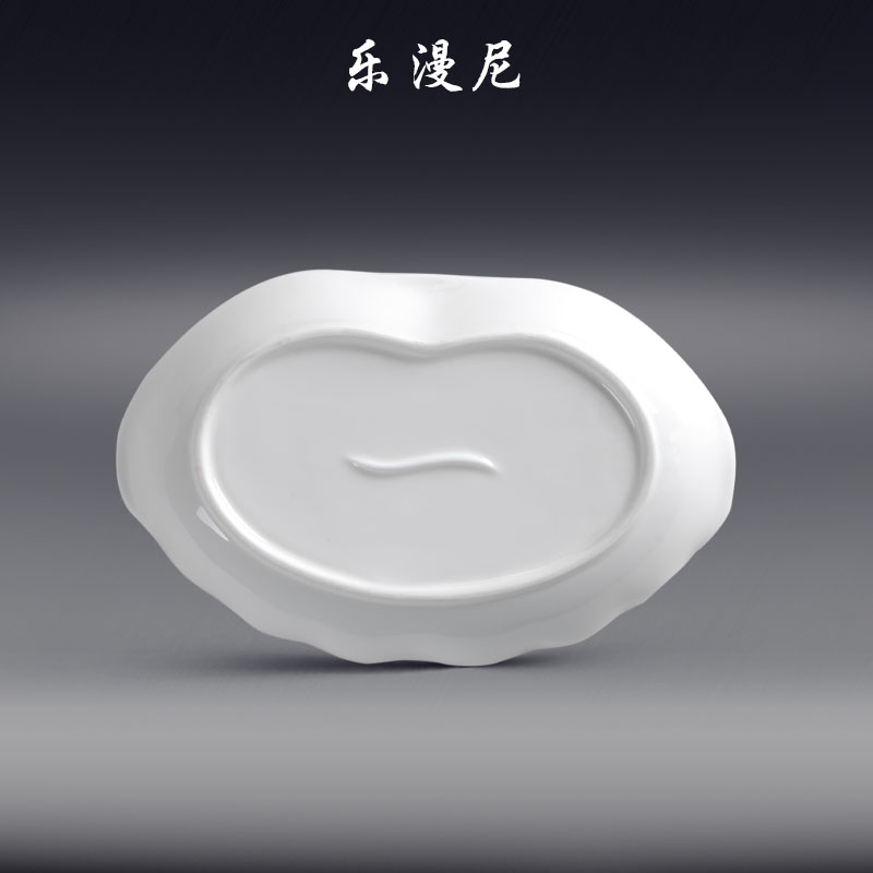 Le diffuse, butterfly deep dish - pure white hotel ceramic tableware daily hot special - shaped plates at home