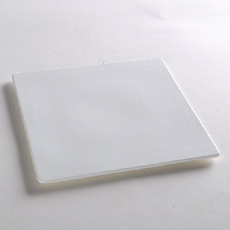 Le diffuse, ruyi square pad plate - hotel table white ceramic tableware of Chinese food, Korean abnormity
