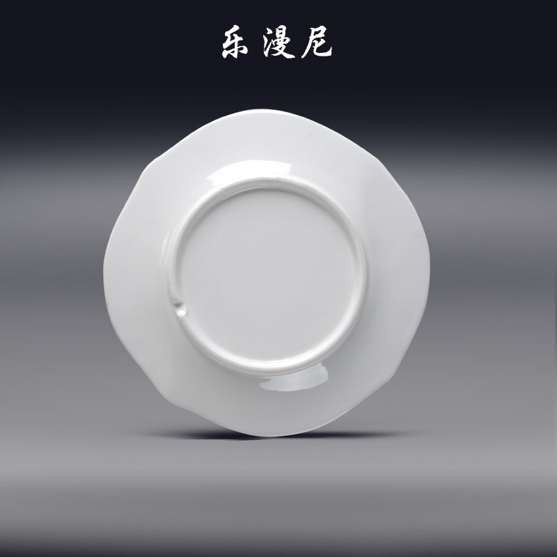 Le diffuse, an abundant wing flat - pure white ceramic hotel hotel tableware special steak dishes creative move