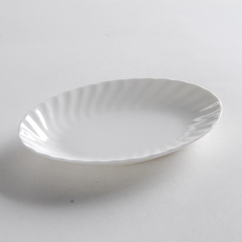 Le diffuse, egg - shaped rib plate - hotel tableware hotpot sauce dab of pure white ceramic disc sauce vinegar dish