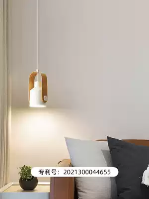 Bedside chandelier long line minimalist modern simple 2021 New Japanese Net Red North European style decoration hotel master bedroom lamp
