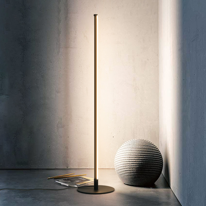 Floor lamp Living room sofa Next bedroom design Insens Wind headboard Art Network Red Nordic extremely minimalist Buried Lights