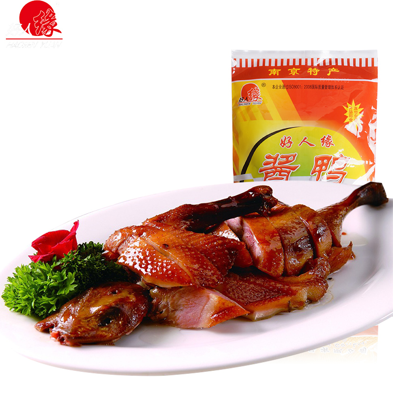 Authentic Nanjing specialty good popular sauce duck 400gx2 bag vacuum packaging half Cherry Valley sauce duck