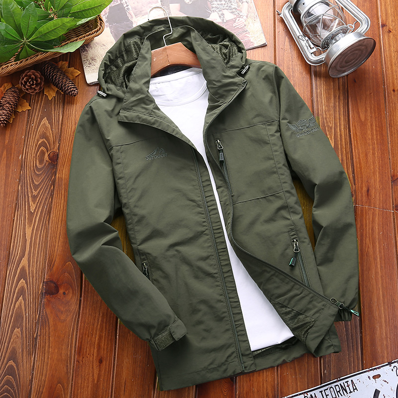 stormwear ngoài trời mới áo khoác nam quần áo mỏng chống gió lớn mã áo khoác thể thao nam bảo hộ lao động thủy triều bình thường.