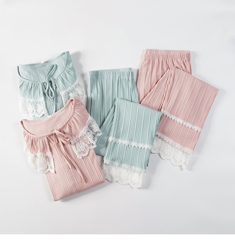 YYZJ giam cầm quần áo phụ nữ mang thai đồ ngủ cotton sau sinh mang thai cho con bú quần áo mùa hè mỏng phù hợp với dịch vụ nhà mùa hè - Giải trí mặc / Mum mặc