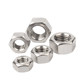 304 ສະແຕນເລດ hexagonal nut bolt nut screw cap ຂະຫນາດໃຫຍ່ມາດຕະຖານແຫ່ງຊາດ M2M3M4M5M6M8M10M12M64